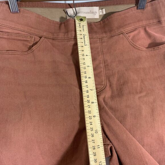 Soft Surroundings Ultimate Denim Pull-On Slim Leg Stretch Waist Jeans Size Med - Picture 7 of 10